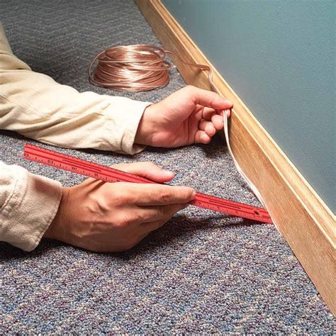 metal to hide wires in house|hide cables from wall.